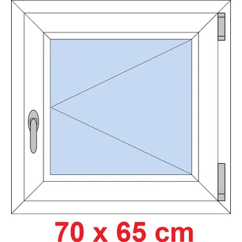 Okno Soft Plastové okno 70x65 cm, otevíravé