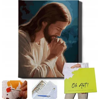 Malování podle čísel, 40x50 cm Modlitba Ježíše