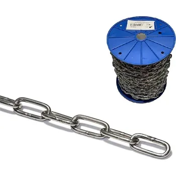 Řetěz Řetěz dlouhý článek DIN 763/5685C, 6mm, Zn, cívka 30m