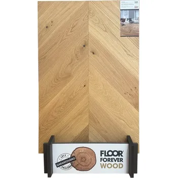 dřevěná podlaha Floor Forever Pure Wood Dub Chevron Sonata (Natur/Rustik)
