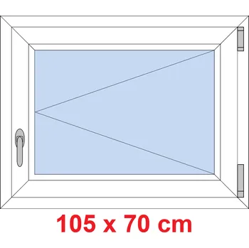Okno Soft Plastové okno 105x70 cm, otevíravé