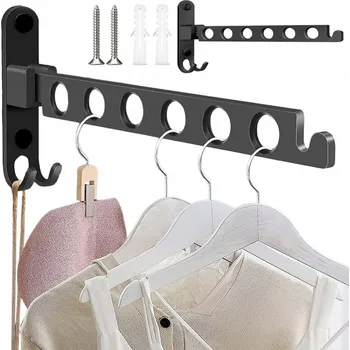 Věšák Stojací věšák kovový Bedee černý