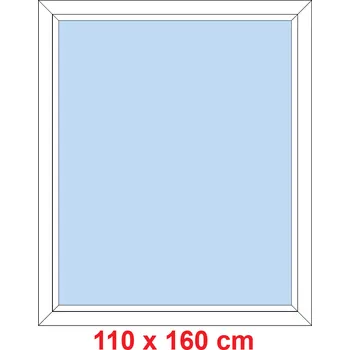 Okno Soft Plastové okno 110x160 cm, FIX neotevíravé
