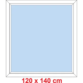 Okno Soft Plastové okno 120x140 cm, FIX neotevíravé