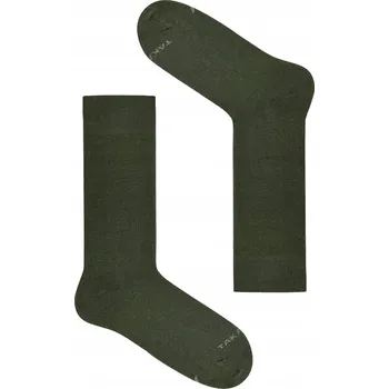 Pánské ponožky ELEGANTNÍ KLASIKA Ponožky khaki z organické bavlny TakaPara 41-45