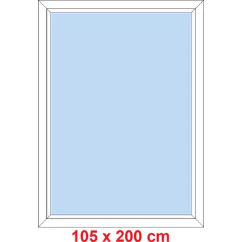 Okno Soft Plastové okno 105x200 cm, FIX neotevíravé