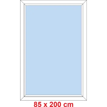 Okno Soft Plastové okno 85x200 cm, FIX neotevíravé