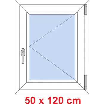 Okno Soft Plastové okno 50x120 cm, otevíravé
