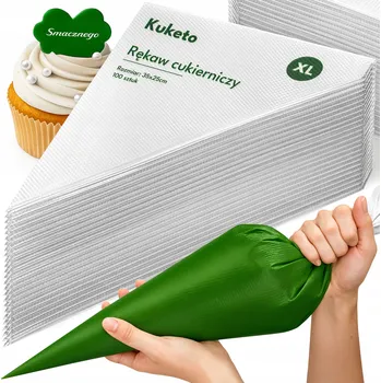 CUKRÁŘSKÝ SÁČEK RUKÁVY 30CM, NA JEDNO POUŽITÍ SÁČKY PŘÍSLUŠENSTVÍ KE ZDOBENÍ DORTŮ A PEČIVA, 100 KUSŮ