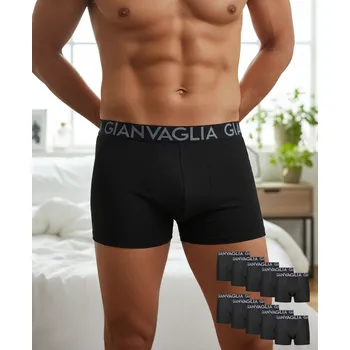 Boxerky 10-PACK Výhodné balení pánských boxerek Gianvaglia 023 Barva: černá, Velikost: L/XL