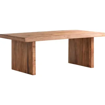 Jídelní stůl Masivní jídelní stůl z manga, lakovaný, hnědý – 175×100 cm