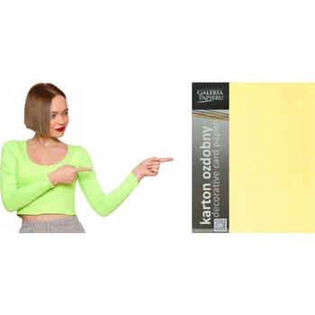 Barevný papír Ozdobný papír A4 Millenium Žlutý Galeria Papieru 220 g/m2 20 listů