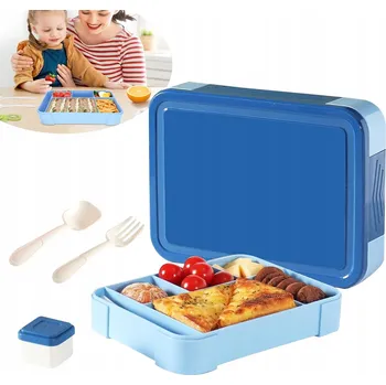 Svačinový box Svačinový box Lunchbox s přihrádkami, nádoba na jídlo + příbor, 1330 ml