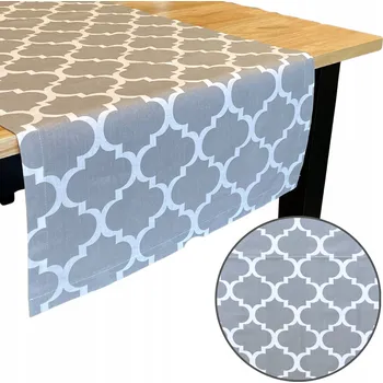 Prostěradlo Bílý běhoun, odstíny šedé, vícebarevný, 125 x 45 cm