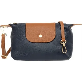 Vera Pelle kabelka z pravé lícové kůže – modrá