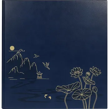 Kapesní fotoalbum na 500 fotografií 10x15 cm, nýtované, Lotus blue (modrá)