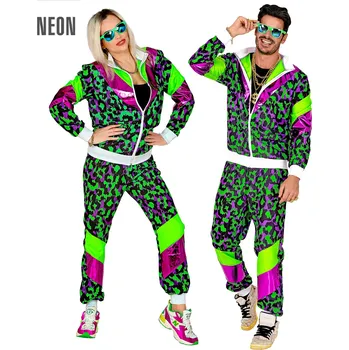 Karnevalový kostým Retro zvířecí souprava Neon (unisex) Pánská velikost: L (50-52)