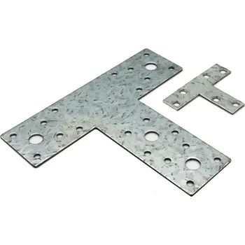 Tesařské kování Deska spojovací T, 160x140x45x2mm, Zn