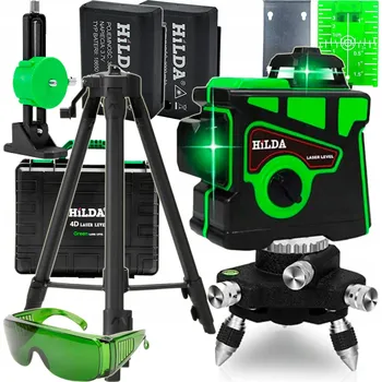 Měřící laser SAMONIVELAČNÍ LASEROVÁ VODOVÁHA HILDA 3D KŘÍŽOVÝ LASER + STATIV 160 cm