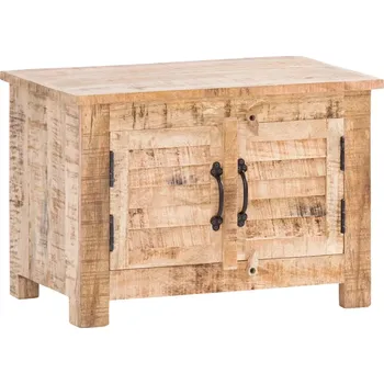 Masivní lavice Caribou z mangového dřeva, lakovaná, přírodní barva