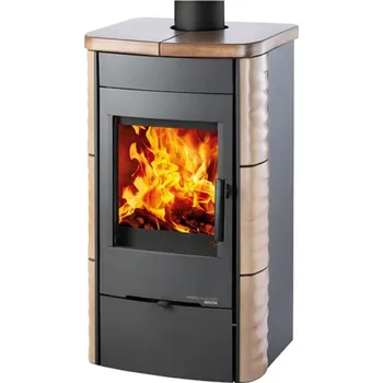 Krbová kamna HAAS+SOHN ALYTUS II, černá/kachlový obklad havana