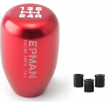 Hlavice řadicí páky HLAVICE ŘADICÍ PÁKY 5 RYCHLOSTÍ EPMAN M8 M10 M12 ČERVENÁ