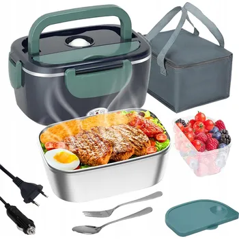 Jídlonosič ELEKTRICKÝ OBĚDOVÝ BOX 1.5L DO AUTA KAMIONU VYHŘÍVANÝ TERMOS NA JÍDLO