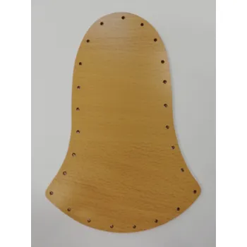 Dno na pletení pedigem BUK - zvonek - 19x13 cm