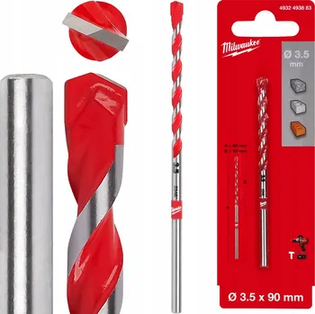 Vrták BETONU VRTÁK MILWAUKEE TCT 3,5 x 90 mm PREMIUM 4932493883