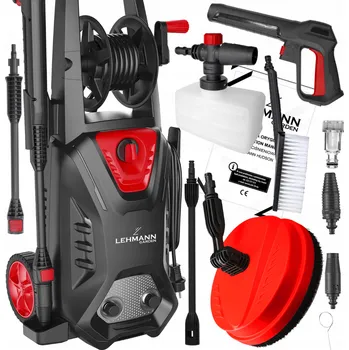 Vysokotlaký čistič MaxWash 1800W set – vysokotlaká myčka 260 bar s navíječem, 5 m hadicí a bohatým příslušenstvím + kartáč t-racer a kartáč na ráfky ZDARMA