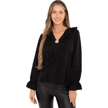 Dámská halenka Dámská halenka společenská Elegantní se zvonovými rukávy