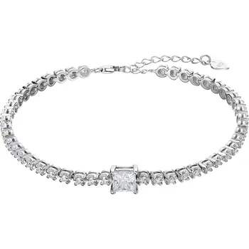 Náramek Evolution Group Stříbrný tenisový náramek CHLOE 13M00003 moissanite