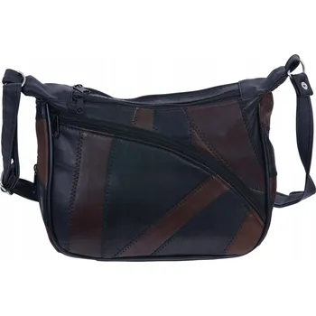 Kabelka Dámská kožená kabelka - pravá kůže, polský výrobek, 28x20x9 cm