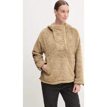 Dámská mikina Sportovní mikina Burton Lemma béžová barva, s kapucí, 238431 80X, vel. XS