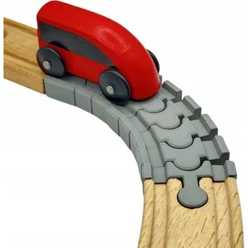 Vláček a vláčkodráha Flexibilní/ohebná kolejnice pro dřevěné vláčkodráhy Brio IKEA LIDL