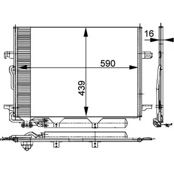 Výparník klimatizace Kondenzátor, klimatizace MAHLE AC 318 000P