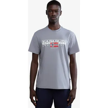 Pánské tričko Napapijri S-AYLMER H58 GREY OWL L 256335