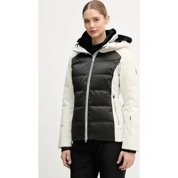 Péřová lyžařská bunda Descente MARY béžová barva, DW5FDJ02LU 01X, vel. XXS