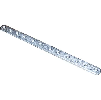 Tesařské kování Plech spojovací zesílený široký, 30x200x4mm, Zn, 25ks