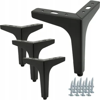 Obraz Noha nožička patka nábytková kovová černá 15 cm