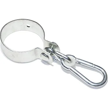 Příslušenství k houpačce Objímka houpačková s karabinou, 100x3,5x35mm, Zn