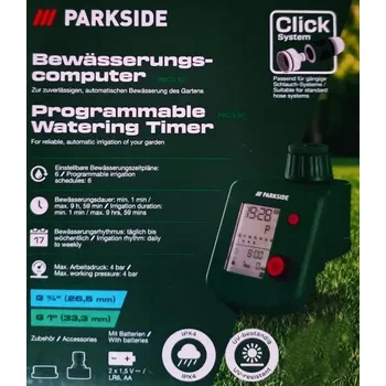 Zavlažovač PARKSIDE Zavlažovací počítač PBCG B2