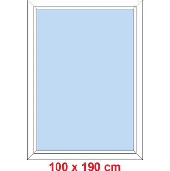 Okno Soft Plastové okno 100x190 cm, FIX neotevíravé