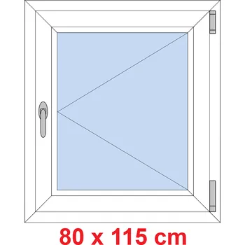 Okno Soft Plastové okno 80x115 cm, otevíravé