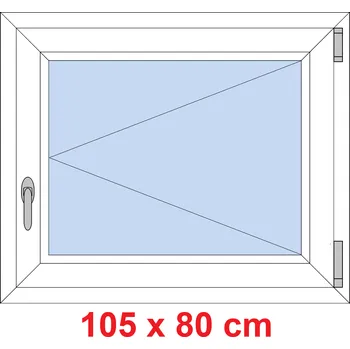 Okno Soft Plastové okno 105x80 cm, otevíravé