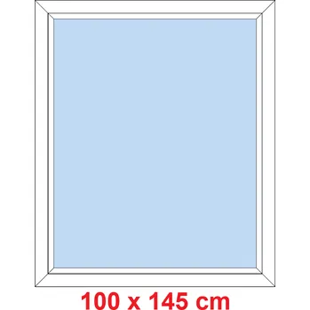 Okno Soft Plastové okno 100x145 cm, FIX neotevíravé