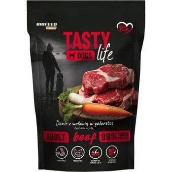 Krmivo pro psa Vlhké krmivo pro psy Tasty Dogs Life HOVĚZÍ 90 % - kapsička 500 g