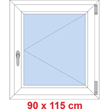 Okno Soft Plastové okno 90x115 cm, otevíravé