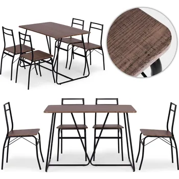 Kuchyňský jídelní set ModernHome - stůl + 4 židle
