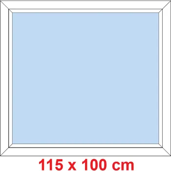 Okno Soft Plastové okno 115x100 cm, FIX neotevíravé